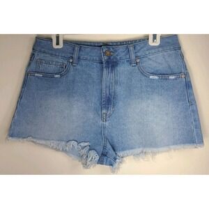 Sincerely Jules Women's Denim Cutoff Shorts Size 11/30 High Rise Frayed Hem EUC